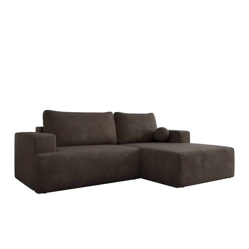 Deylor 3-sits Bäddsoffa med divan - brun - Möbler - Vardagsrum - Bäddsoffor - Hörnbäddsoffa