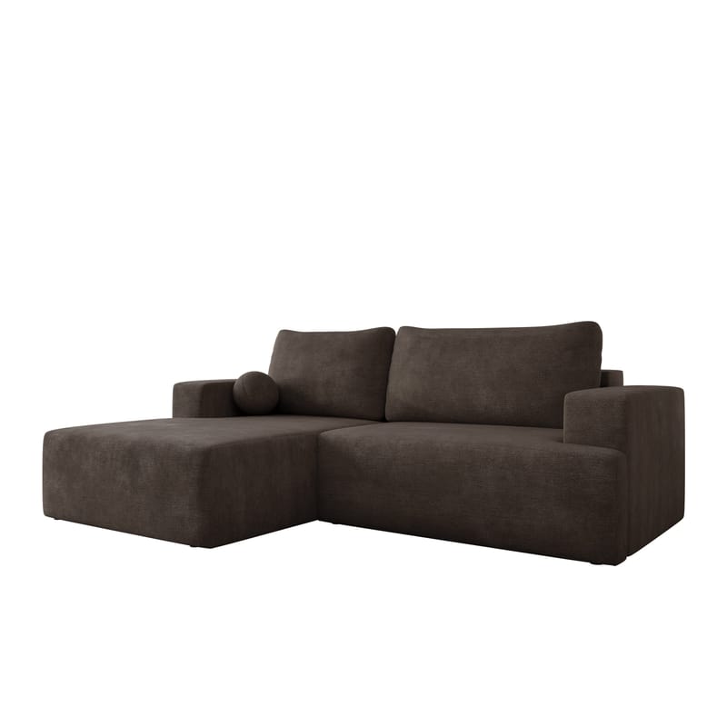 Deylor 3-sits Bäddsoffa med divan, brun