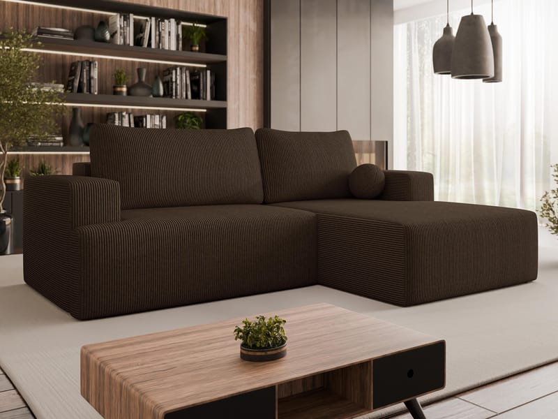 Deylor 3-sits Bäddsoffa med divan och förvaring - Möbler - Vardagsrum - Bäddsoffor - Hörnbäddsoffa