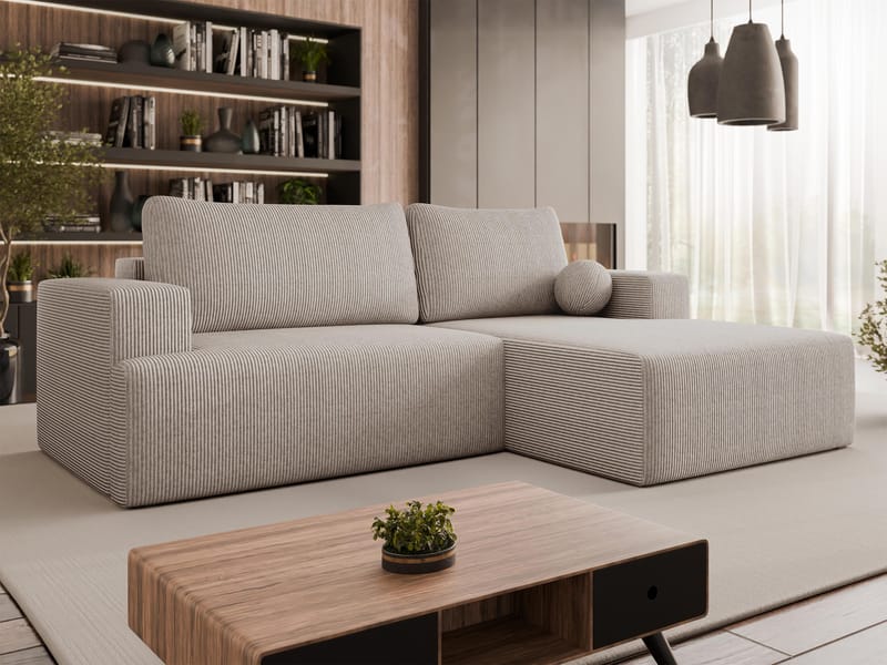Deylor 3-sits Bäddsoffa med divan och förvaring - Möbler - Vardagsrum - Bäddsoffor - Hörnbäddsoffa