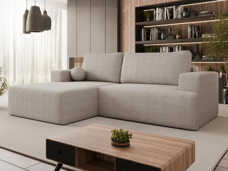 Deylor 3-sits Bäddsoffa med divan och förvaring - Möbler - Vardagsrum - Bäddsoffor - Hörnbäddsoffa