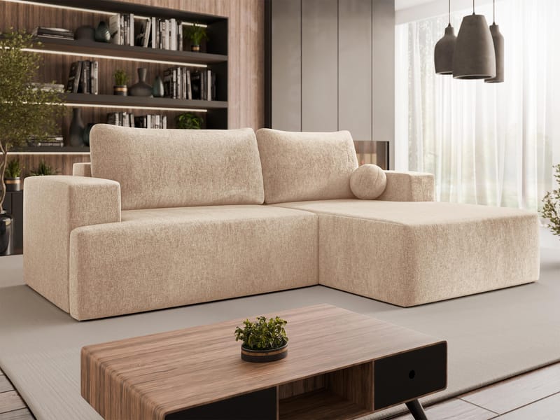 Deylor Bäddsoffa med Divan 3-sits - Beige - Möbler - Vardagsrum - Bäddsoffor