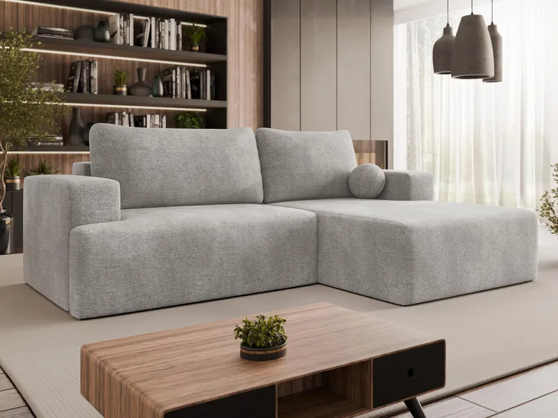 Deylor Bäddsoffa med Divan 3-sits - Grå - Möbler - Vardagsrum - Bäddsoffor