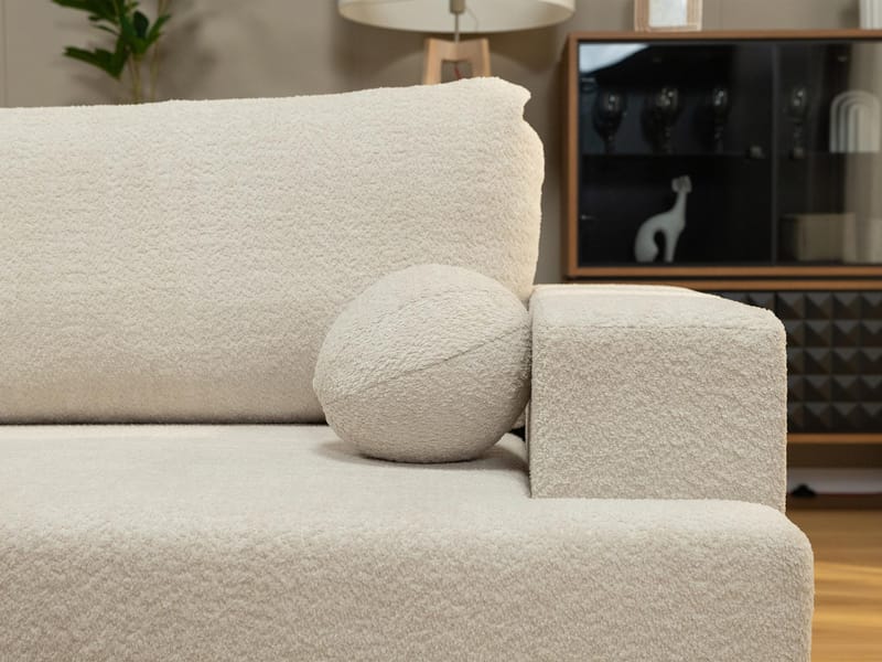 Deylor Bäddsoffa med Divan 3-sits - Grå - Möbler - Vardagsrum - Bäddsoffor