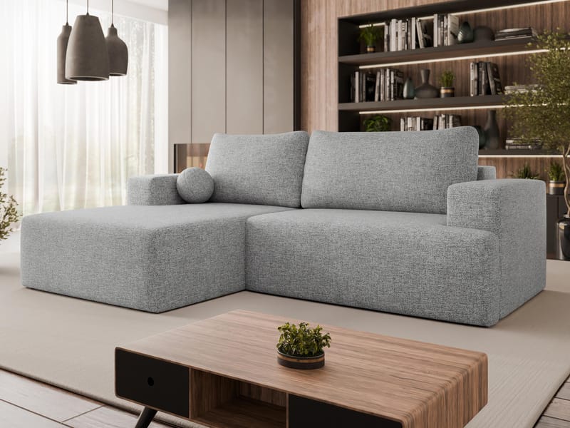 Deylor Bäddsoffa med Divan 3-sits - Grå - Möbler - Vardagsrum - Bäddsoffor