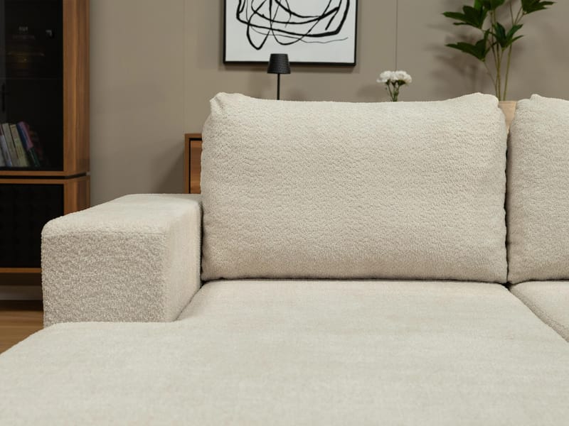 Deylor Bäddsoffa med Divan 3-sits - Grå - Möbler - Vardagsrum - Bäddsoffor