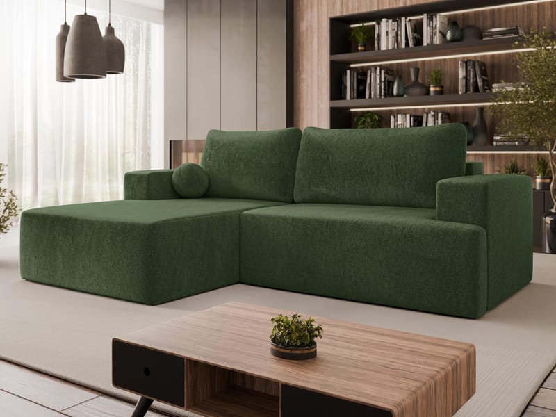 Deylor Bäddsoffa med Divan 3-sits - Grön - Möbler - Vardagsrum - Bäddsoffor