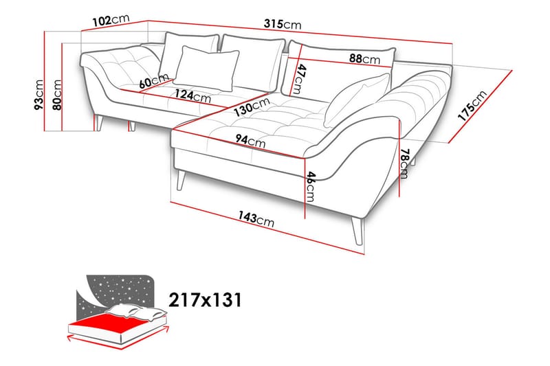 DINGES Divanbäddsoffa - Grön - Bäddsoffor - Bäddsoffa divan