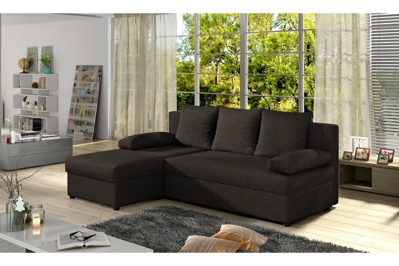 Dirk Bäddsoffa med Divan - Brun - Möbler - Vardagsrum - Bäddsoffor