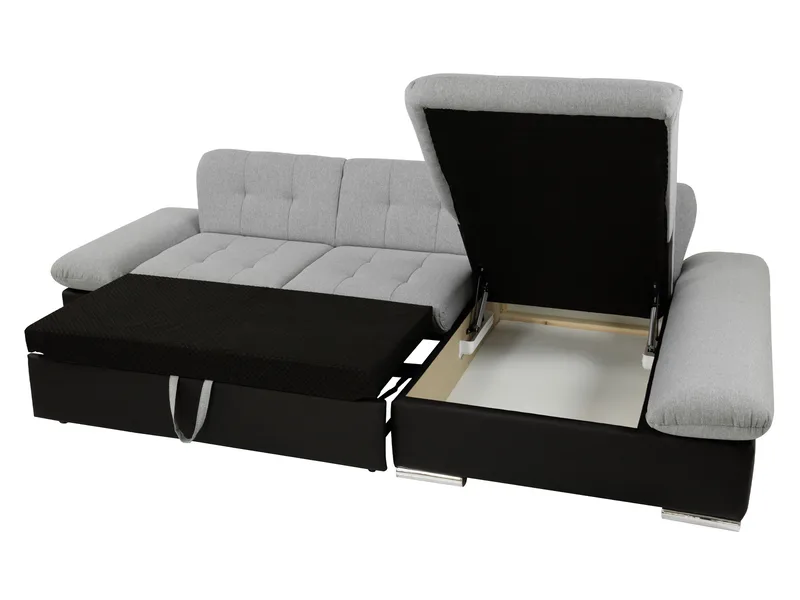 Djerra 3-sits Bäddsoffa divan höger med förvaring - Mörkbrun - Möbler - Vardagsrum - Bäddsoffor