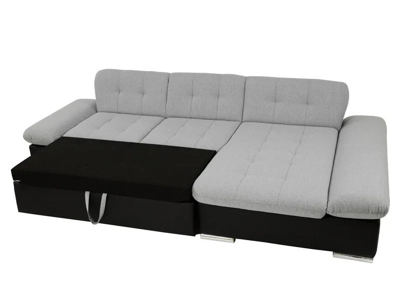 Djerra 3-sits Bäddsoffa divan vänster med förvaring - Mörkbrun - Möbler - Vardagsrum - Bäddsoffor