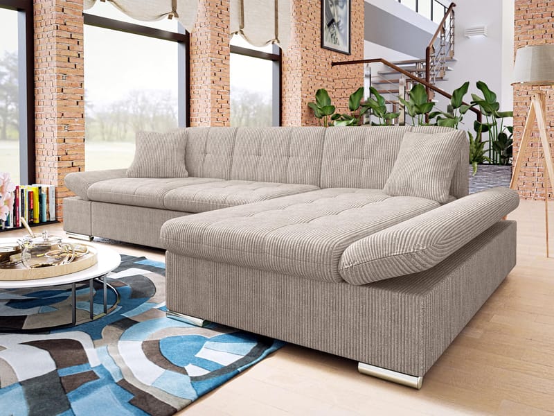 Djerra 3-sits Bäddsoffa med divan och förvaring - Möbler - Vardagsrum - Bäddsoffor - Hörnbäddsoffa