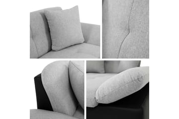 Djerra Bäddsoffa med Divan 3-sits - Blå - Möbler - Vardagsrum - Bäddsoffor
