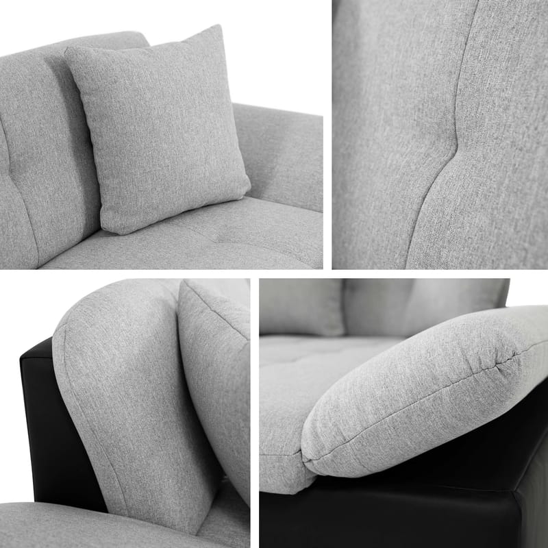 Djerra Bäddsoffa med Divan 3-sits - Brun - Möbler - Vardagsrum - Bäddsoffor