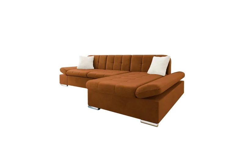Djerra Bäddsoffa med Divan 3-sits - Orange - Möbler - Vardagsrum - Bäddsoffor