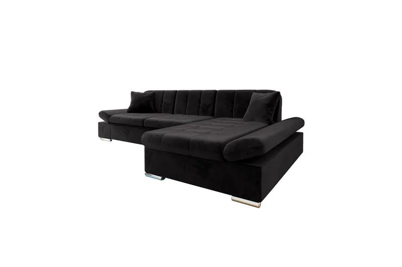 Djerra Bäddsoffa med Divan 3-sits - Svart - Möbler - Vardagsrum - Bäddsoffor