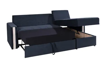 Domino Divanbäddsoffa 234x156x82 cm - Blå/Grå - Möbler - Vardagsrum - Bäddsoffor
