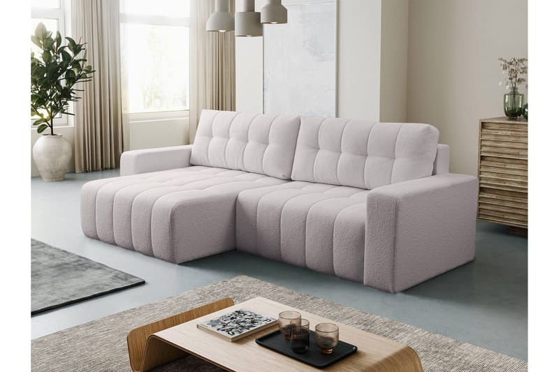 Doryn Bäddsoffa med Divan 3-sits - Grå - Möbler - Vardagsrum - Bäddsoffor