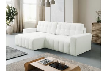 Doryn Bäddsoffa med Divan 3-sits - Vit - Möbler - Vardagsrum - Bäddsoffor