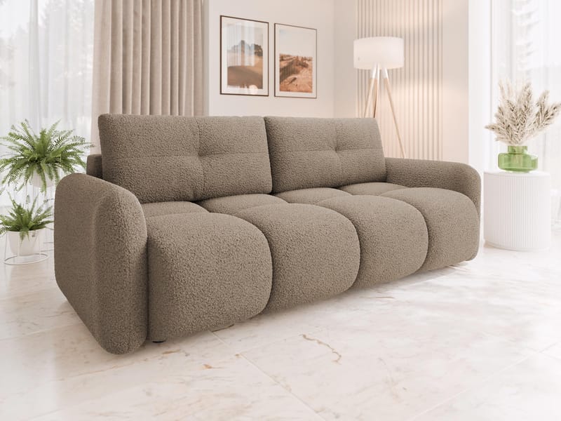 Durven Bäddsoffa 3-sits - Brun - Möbler - Vardagsrum - Bäddsoffor