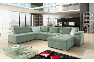 Dynir 4-sits Bäddsoffa - Grön - Möbler - Vardagsrum - Bäddsoffor - U bäddsoffa