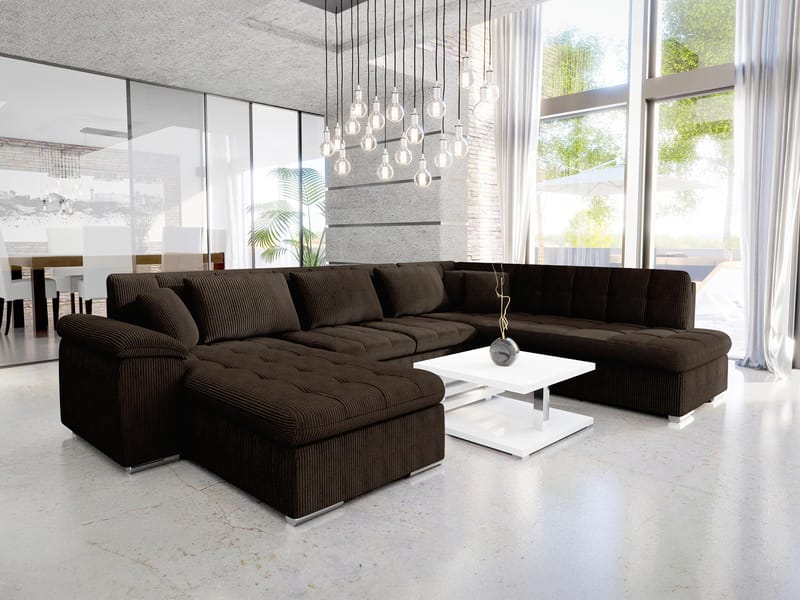 Dynir 6-sits U-Bäddsoffa med förvaring - Möbler - Vardagsrum - Bäddsoffor - Hörnbäddsoffa