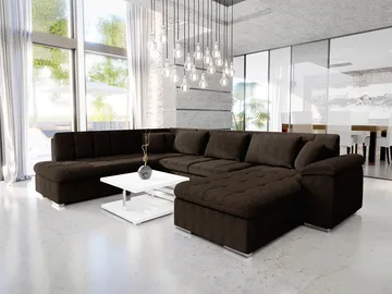 Dynir 6-sits U-Bäddsoffa med förvaring - Möbler - Vardagsrum - Bäddsoffor - Hörnbäddsoffa