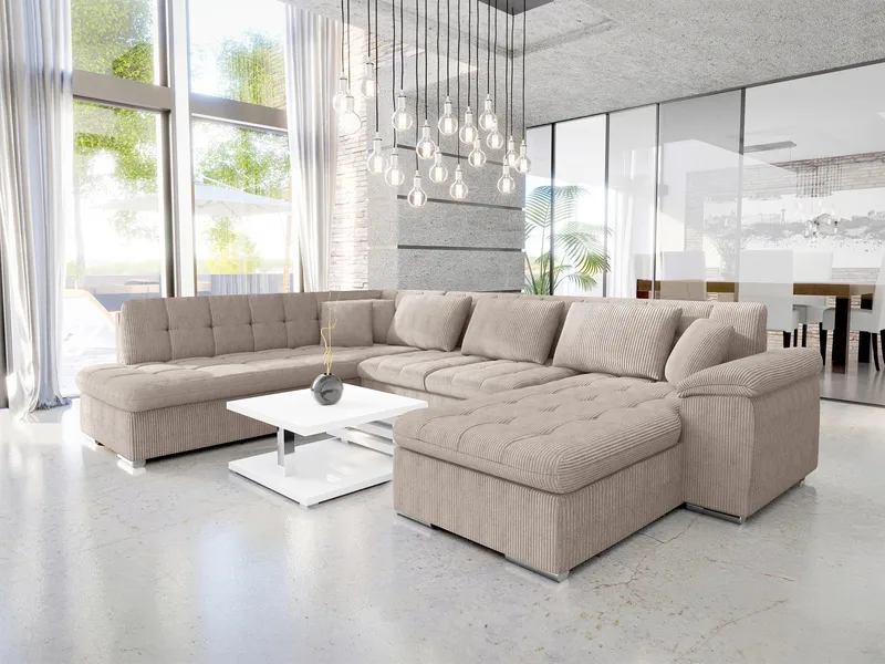 Dynir 6-sits U-Bäddsoffa med förvaring - Möbler - Vardagsrum - Bäddsoffor - Hörnbäddsoffa