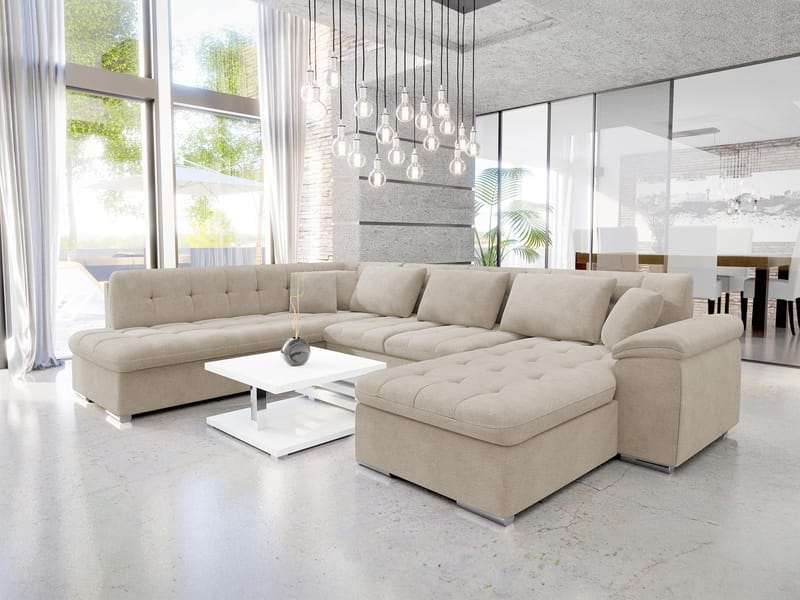 Dynir 6-sits U-Suffa Divan Höger - Möbler - Vardagsrum - Bäddsoffor - Hörnbäddsoffa