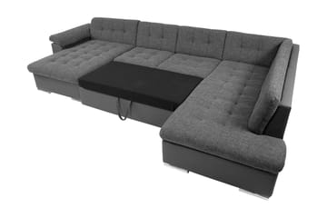 Dynir Bäddsoffa m. Divan och Schäslong 4-sits - Grön - Möbler - Vardagsrum - Bäddsoffor - U bäddsoffa