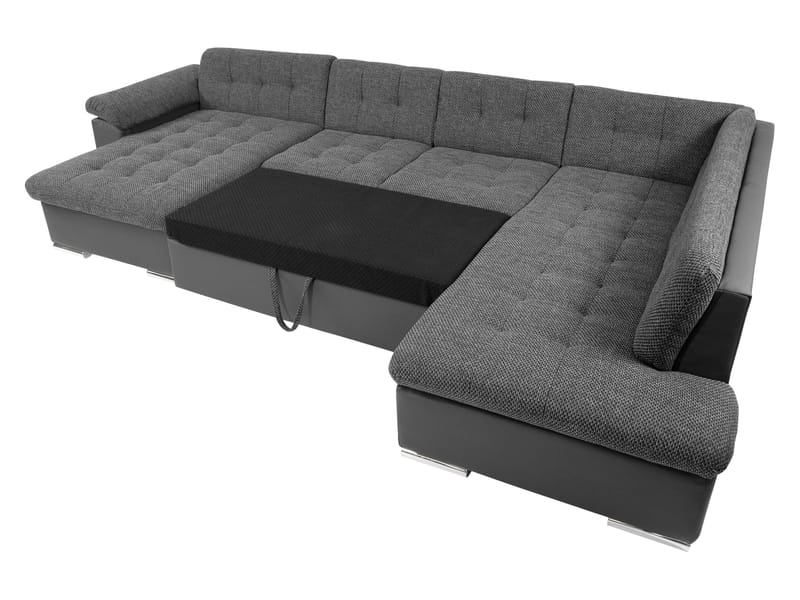 Dynir Bäddsoffa med Divan och Schäslong 5-sits - Rosa - Möbler - Vardagsrum - Bäddsoffor - U bäddsoffa