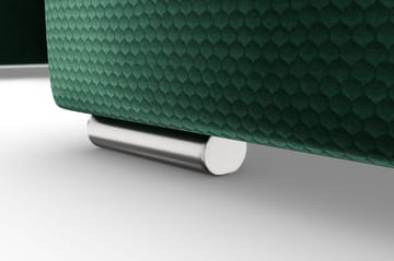 Dynir Högervänd U-formad Bäddsoffa 125x290 cm med Förvaring i Sammet - Grön - Möbler - Vardagsrum - Bäddsoffor - U bäddsoffa