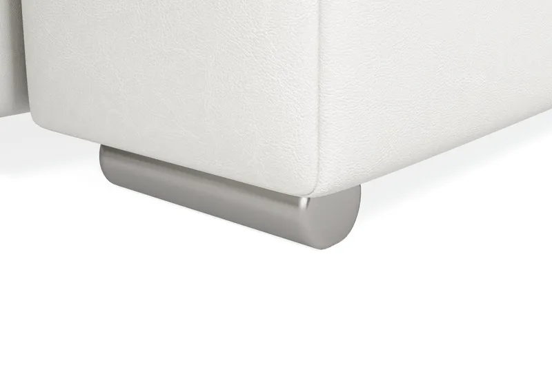 Dynir Hörnbäddsoffa Divan med Förvaring Höger - Vit/Ljusgrå - Möbler - Vardagsrum - Bäddsoffor - U bäddsoffa