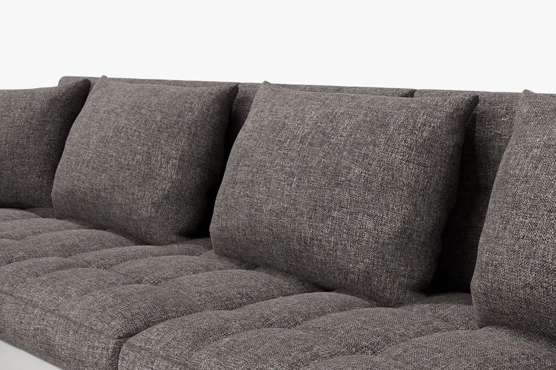 Dynir Hörnbäddsoffa Divan med Förvaring Vänster - Ljusgrå/Vit - Möbler - Vardagsrum - Bäddsoffor - U bäddsoffa