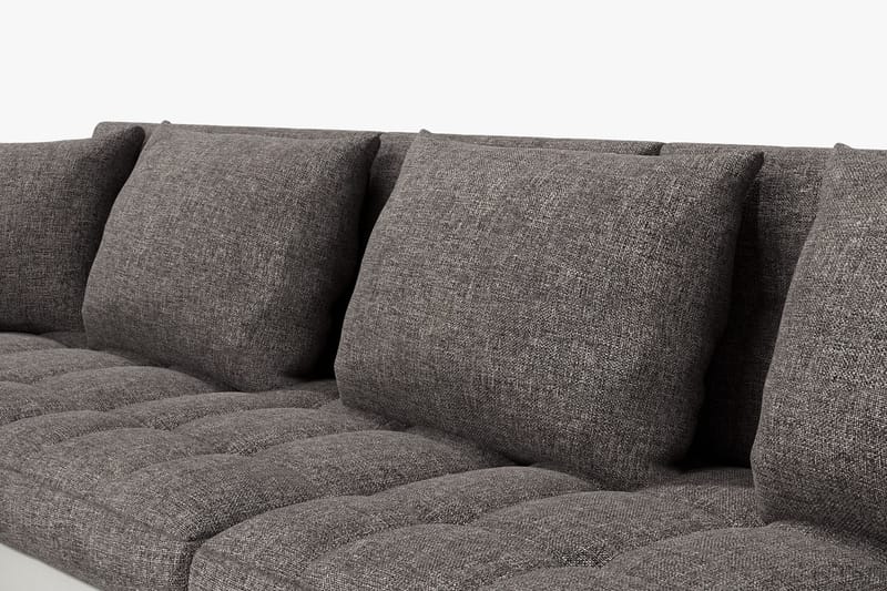 Dynir Hörnbäddsoffa Divan med Förvaring Vänster - Ljusgrå/Vit - Möbler - Vardagsrum - Bäddsoffor - U bäddsoffa