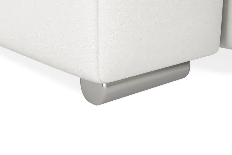 Dynir Hörnbäddsoffa Divan med Förvaring Vänster - Ljusgrå/Vit - Möbler - Vardagsrum - Bäddsoffor - U bäddsoffa