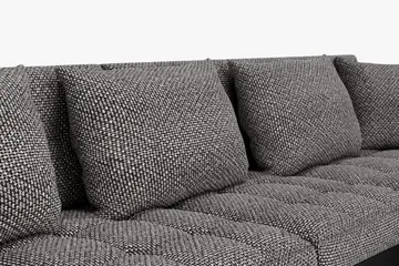 Dynir Stor Hörnbäddsoffa Divan med Förvaring Höger 350 cm - Svart / Grå - Möbler - Vardagsrum - Bäddsoffor - U bäddsoffa