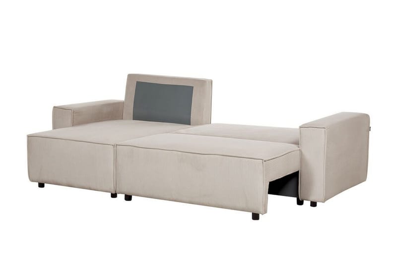 Dyshawn Hörnbäddsoffa 2-sits - Beige/Svart - Möbler - Vardagsrum - Bäddsoffor