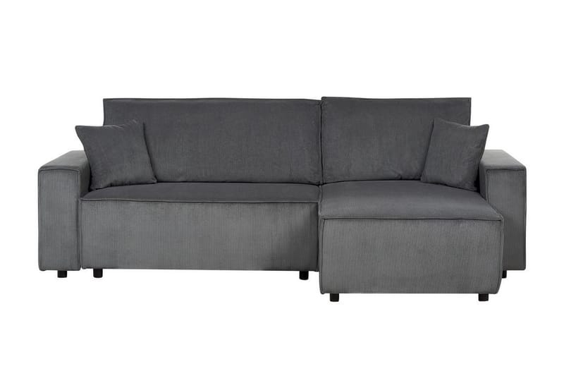 Dyshawn Hörnbäddsoffa 2-sits - Grå/Svart - Möbler - Vardagsrum - Bäddsoffor - Hörnbäddsoffa