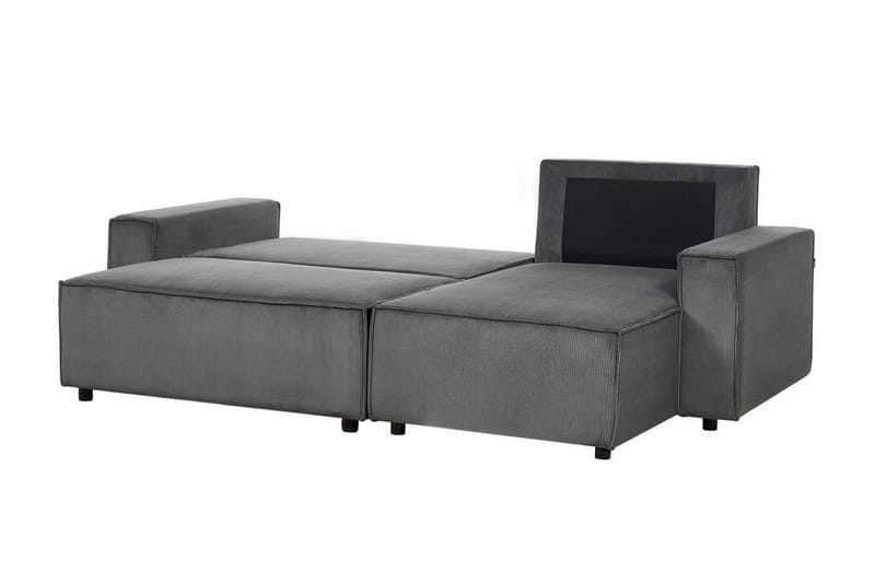 Dyshawn Hörnbäddsoffa 2-sits - Grå/Svart - Möbler - Vardagsrum - Bäddsoffor - Hörnbäddsoffa