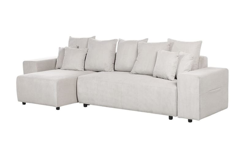 Dysis Hörnbäddsoffa 3-sits - Beige/Svart - Möbler - Vardagsrum - Bäddsoffor - Hörnbäddsoffa