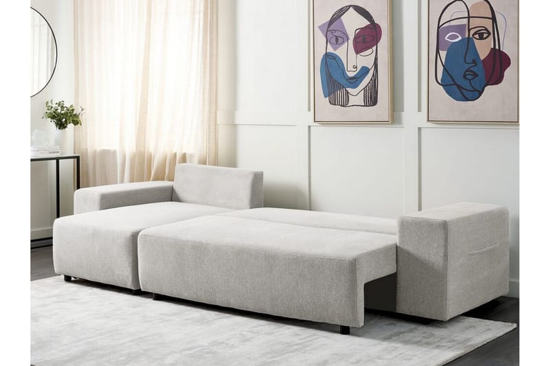 Dysis Hörnbäddsoffa 3-sits - Grå/Svart - Möbler - Vardagsrum - Bäddsoffor - Hörnbäddsoffa