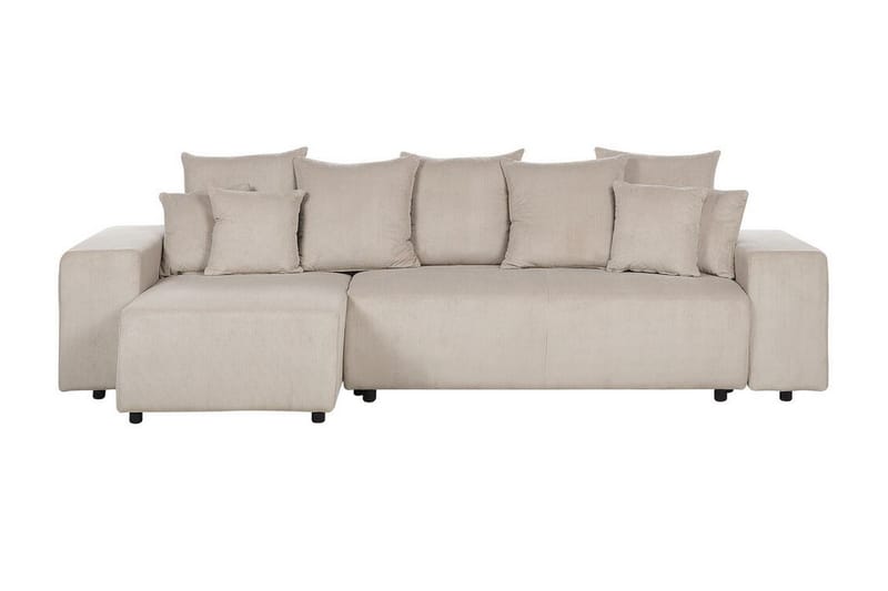 Dysis Hörnbäddsoffa 3-sits - Taupe/Svart - Möbler - Vardagsrum - Bäddsoffor - Hörnbäddsoffa