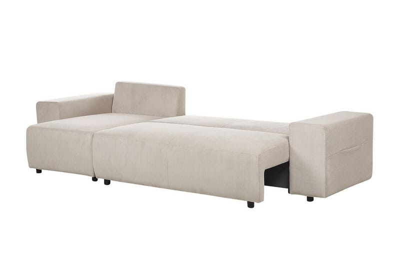 Dysis Hörnbäddsoffa 3-sits - Taupe/Svart - Möbler - Vardagsrum - Bäddsoffor - Hörnbäddsoffa
