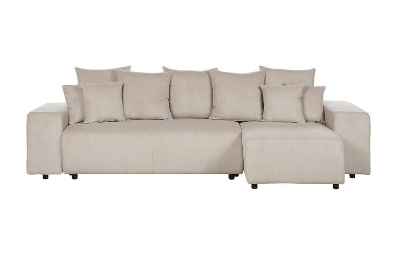 Dysis Hörnbäddsoffa 3-sits - Taupe/Svart - Möbler - Vardagsrum - Bäddsoffor - Hörnbäddsoffa