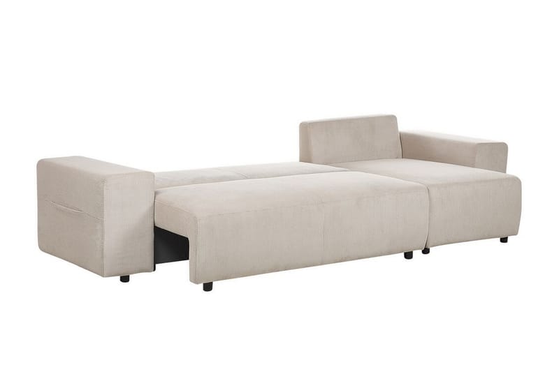 Dysis Hörnbäddsoffa 3-sits - Taupe/Svart - Möbler - Vardagsrum - Bäddsoffor - Hörnbäddsoffa