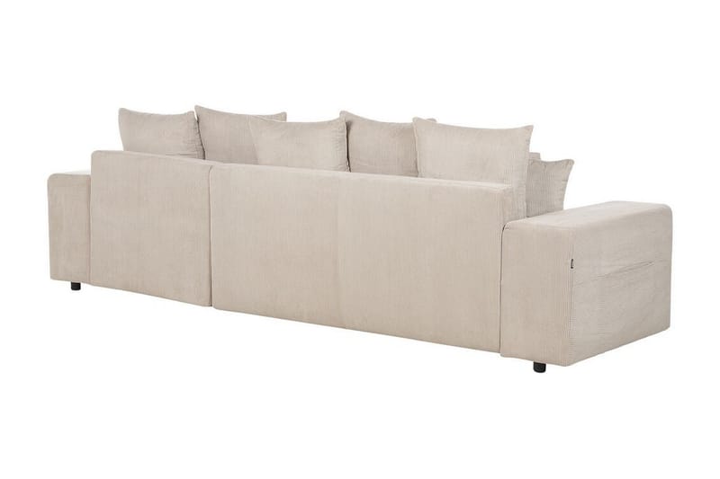 Dysis Hörnbäddsoffa 3-sits - Taupe/Svart - Möbler - Vardagsrum - Bäddsoffor - Hörnbäddsoffa