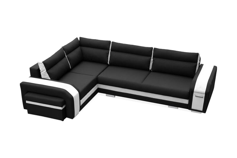 EASTERLY Bäddsoffa Vänster - Svart - Möbler - Vardagsrum - Bäddsoffor - Hörnbäddsoffa