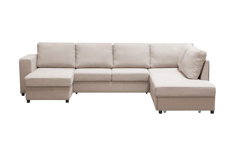 EDMONDS U-Bäddsoffa Höger Beige - Bäddsoffor - Bäddsoffa divan