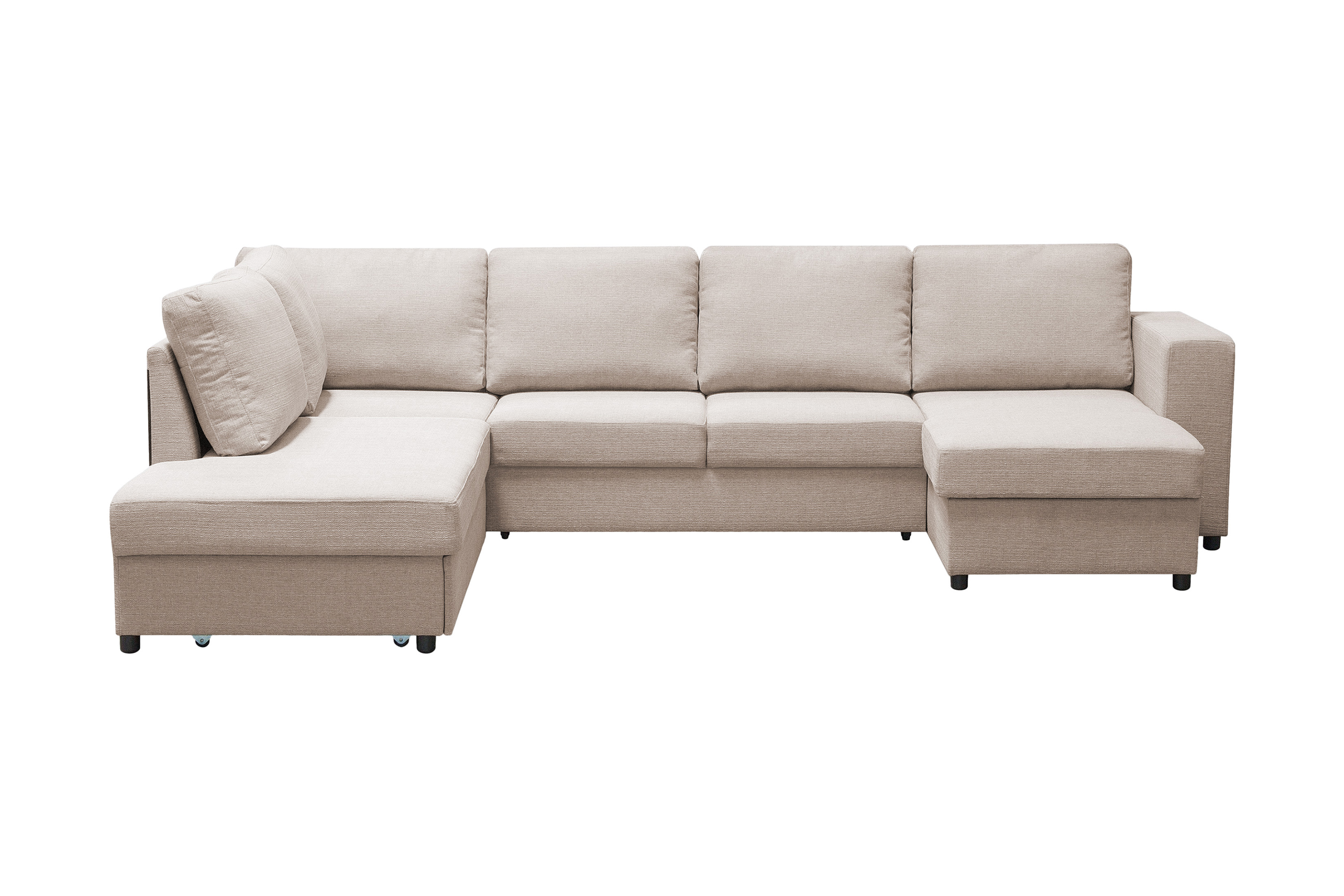 edmonds u-bäddsoffa vänster beige -